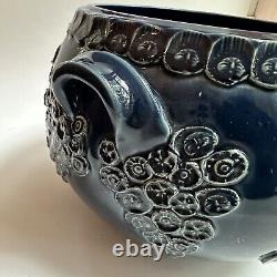 Rosenthal Studio Line Bjorn Wiinblad Cobalt Blue Pottery Bowl Vase Vtg Germany