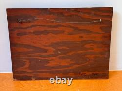 Roz Lowe Studio British Art Pottery Fish Wall Relief Plaque Sculpture Vtg UK Mcm
