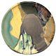 Ruth Stein California Huge Vintage Studio Art Pottery Abstract Modernist Plate