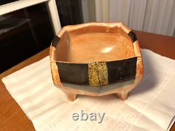 SEQUOIA MILLER Signed STUDIO ART POTTERY STONEWARE Footed Bowl