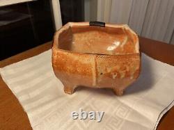 SEQUOIA MILLER Signed STUDIO ART POTTERY STONEWARE Footed Bowl