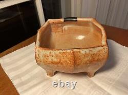 SEQUOIA MILLER Signed STUDIO ART POTTERY STONEWARE Footed Bowl