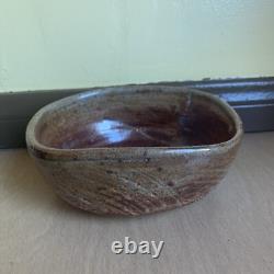 SIGNED DECKER Vintage Handmade Studio Art Pottery Bowl