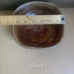 SIGNED DECKER Vintage Handmade Studio Art Pottery Bowl