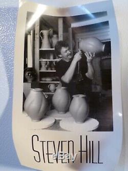 STEVEN HILL Large Vintage MELON Stoneware Pitcher Studio Potter