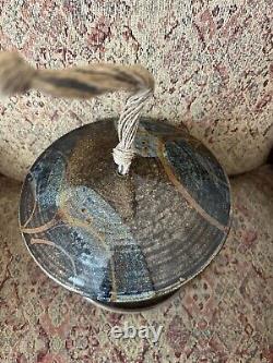 STUDIO ART POTTERY Bird Feeder 8w7.5 Tall Vintage Unused Condition Beautiful