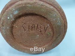 Scarce Vintage Chris Staley Handcrafted Modernist Modern Studio Art Pottery Vase