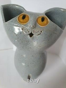 Schaer Cat 1970s vintage, Australian Studio Pottery