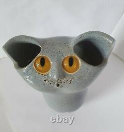 Schaer Cat 1970s vintage, Australian Studio Pottery