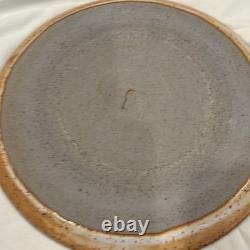 Set Of 4 Deep South Pottery Company 10.5 Dinner Plates Vintage Handmade