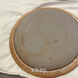 Set Of 4 Deep South Pottery Company 10.5 Dinner Plates Vintage Handmade