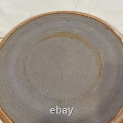 Set Of 4 Deep South Pottery Company 10.5 Dinner Plates Vintage Handmade