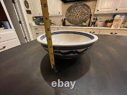 Set of 2 Robert Farmer Studio Pottery Large Serving Bowls Signed 10 And 11 134