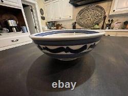 Set of 2 Robert Farmer Studio Pottery Large Serving Bowls Signed 10 And 11 134