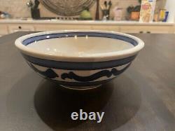 Set of 2 Robert Farmer Studio Pottery Large Serving Bowls Signed 10 And 11 134