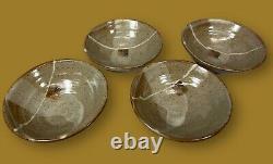 Set of 4 Craig Easter Stoneware 5 3/4 Cereal/Soup Bowls Vintage Studio Pottery