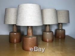 Set of 4 Vintage Jane & Gordon Martz for Marshall Studios Ceramic Table Lamps