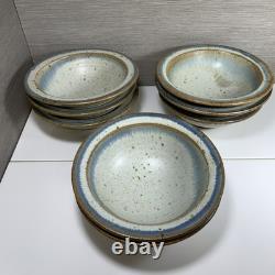 Set of 8 Vintage Chamberlain Pottery Studio Stoneware Bowls 7