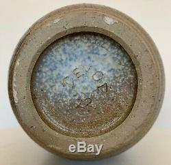 Sharp Vintage 60s 70s Ribbed Studio Pottery Vase Vessel Mid Century Modern Deyoe