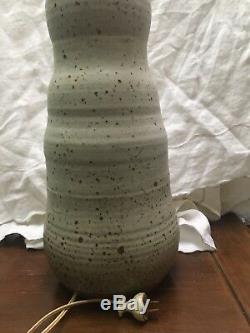 Shaw Studio Potter Pottery Lamp Vintage For The Marshes Of Toad Hall Ama Tx
