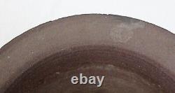 Signed 1977 Vintage Incised Studio Pottery Large Vase Footed Bowl Mid Century