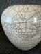 Signed Original Vintage Art Studio Pottery Urn Vase Crackle Raku Glaze (H4)