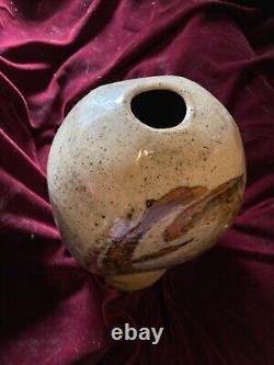 Signed Robert Milnes Vintage Studio Pottery Vase Mid Century