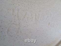 Signed Southwest Mesa Landscape Large 14 Art Studio Stoneware Pottery Plate