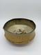 Signed Studio Pottery Wood Fired Stoneware Bowl 8 Ash Glaze Faceted Rim Mingei