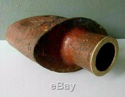 Signed Vintage Ikebana Modernist Japanese Studio Art Pottery Stoneware Vase