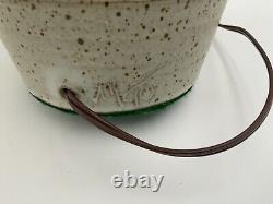 Signed Vintage Studio Art Pottery Lamp Base Duck Mallard Ceramic 22