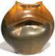 Signed Vintage Studio Art Pottery Modernist Sculpture Pinched Design Vase