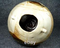 Signed vintage porcelain studio pottery ceramics vase