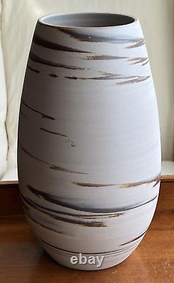 Simon Pearce Beachstone 11 Swirled Studio Art Pottery Vase Signed on Bottom