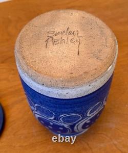 Sinclair Ashley Rising Fawn Tennessee Studio Art Pottery Vessel Vtg Counts Mcm