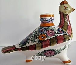 Skyros Studio Art Pottery Candle Holders Birds Vintage Greek Mediterranean