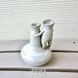 Solveig Cox Rare Mid-Century Figurative Studio Pottery Weed Pot, Vintage 1960s