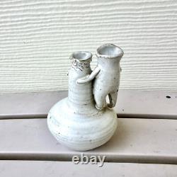 Solveig Cox Rare Mid-Century Figurative Studio Pottery Weed Pot, Vintage 1960s