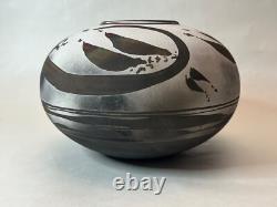 Southwest Raku Studio Pottery Vase LMNO Arts Scott Lindberg Vintage
