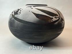 Southwest Raku Studio Pottery Vase LMNO Arts Scott Lindberg Vintage