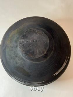 Southwest Raku Studio Pottery Vase LMNO Arts Scott Lindberg Vintage