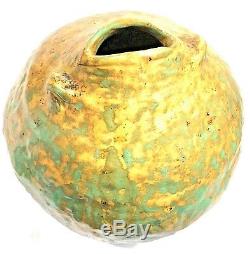 Spectacular Vintage Studio Art Pottery Hand Built Sculpture Organic Shape Vase