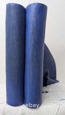 Stairs Steps Sculpture Blue Pottery 1995 People Vintage Studio Art New York