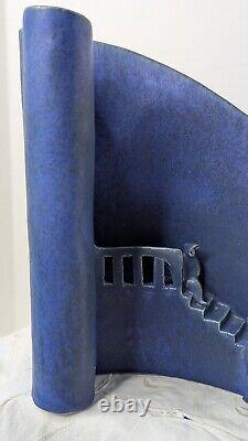 Stairs Steps Sculpture Blue Pottery 1995 People Vintage Studio Art New York
