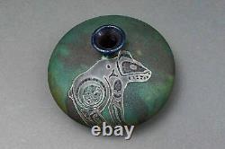 Stephan Roy 1996 Signed Vintage Raku Studio Pottery Vase