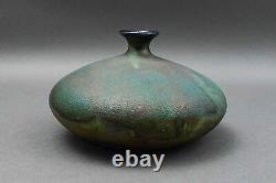 Stephan Roy 1996 Signed Vintage Raku Studio Pottery Vase