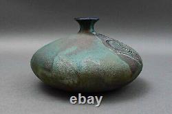 Stephan Roy 1996 Signed Vintage Raku Studio Pottery Vase