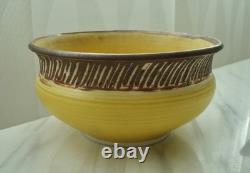 Stephen POLCHERT Vintage Studio Pottery DECORATED BOWL MCM Natzler/Grotell Era