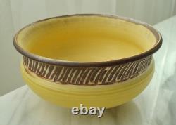 Stephen POLCHERT Vintage Studio Pottery DECORATED BOWL MCM Natzler/Grotell Era