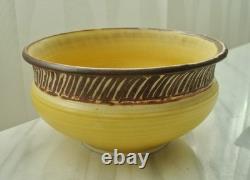 Stephen POLCHERT Vintage Studio Pottery DECORATED BOWL MCM Natzler/Grotell Era